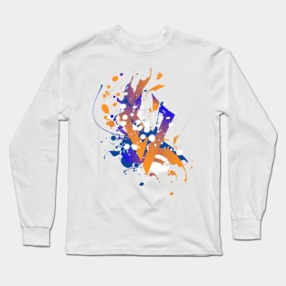 V splash Gamer Design Long Sleeve T-Shirt